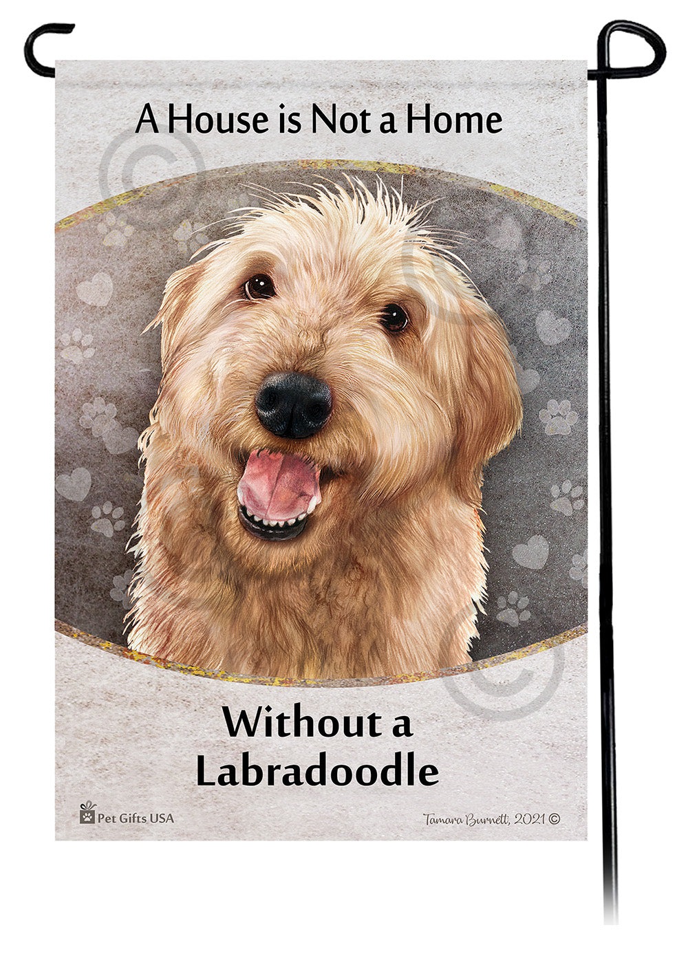 Labradoodle House Is Not A Home - Garden Flag