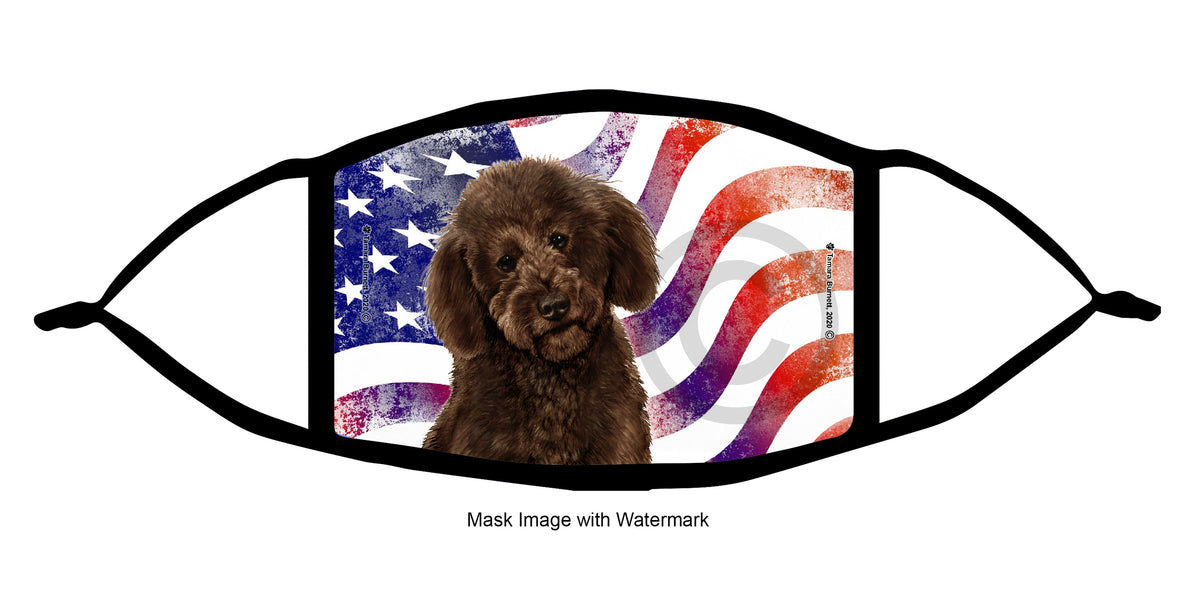 Labradoodle (Chocolate) Face Mask