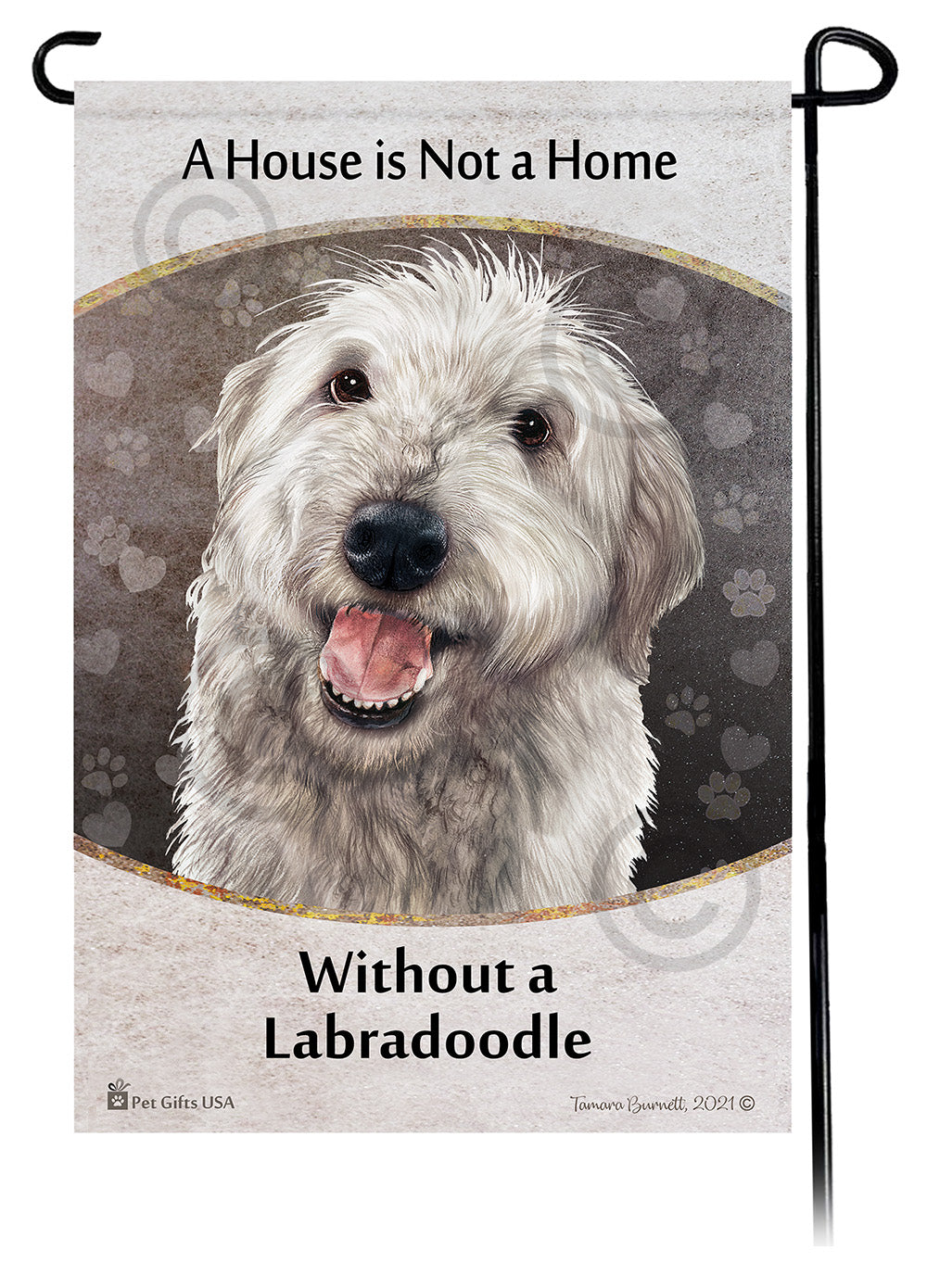 Labradoodle House Is Not A Home - Garden Flag