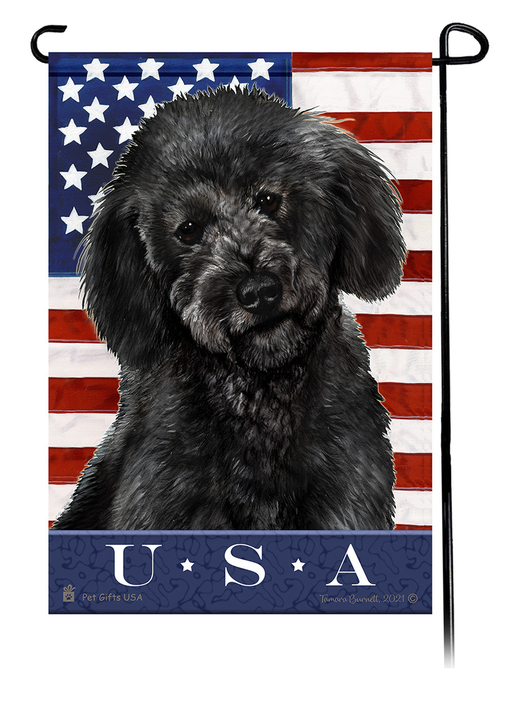 Poodle True Blue - Garden Flag