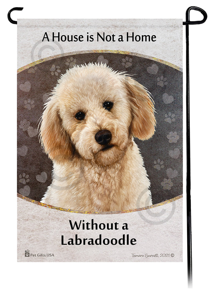 Labradoodle House Is Not A Home Garden Flag