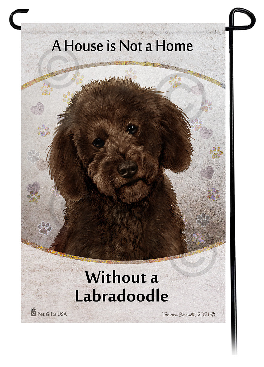 Labradoodle House Is Not A Home - Garden Flag