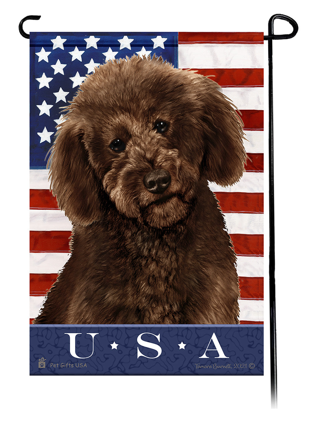 Poodle True Blue - Garden Flag