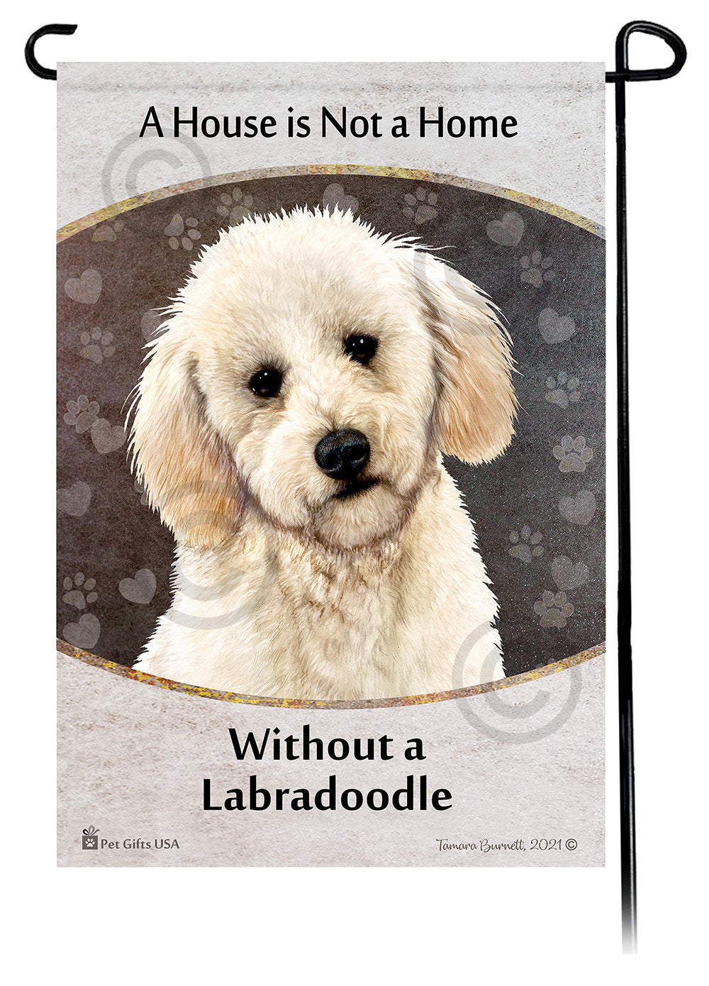 Labradoodle House Is Not A Home - Garden Flag