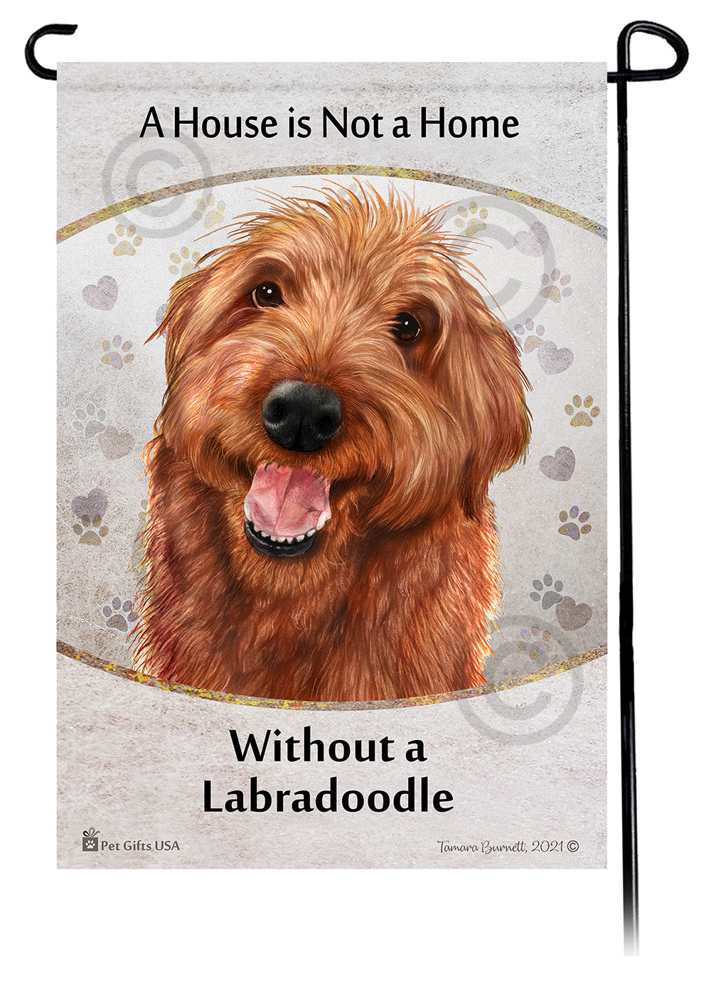Labradoodle House Is Not A Home - Garden Flag