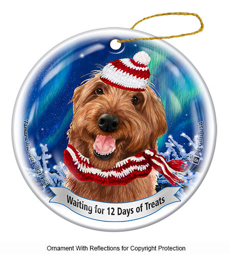 Labradoodle Red Ornament