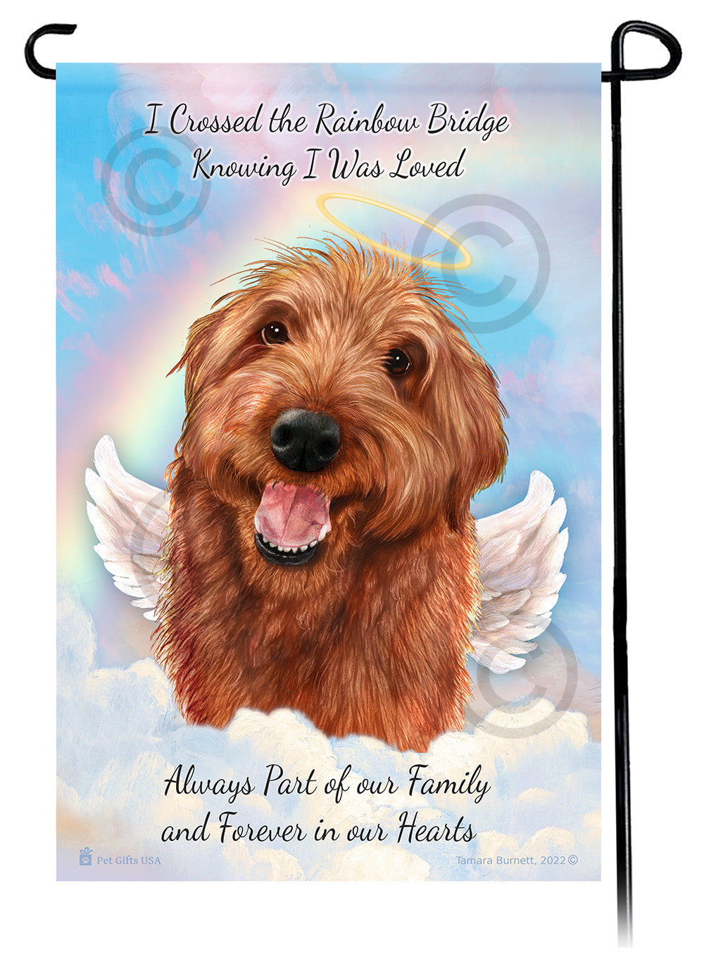 Labradoodle Memorial - Garden Flag