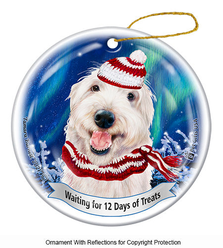Labradoodle White Ornament