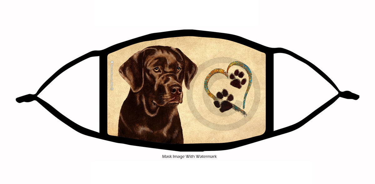 Labrador (English, Chocolate) Face Mask