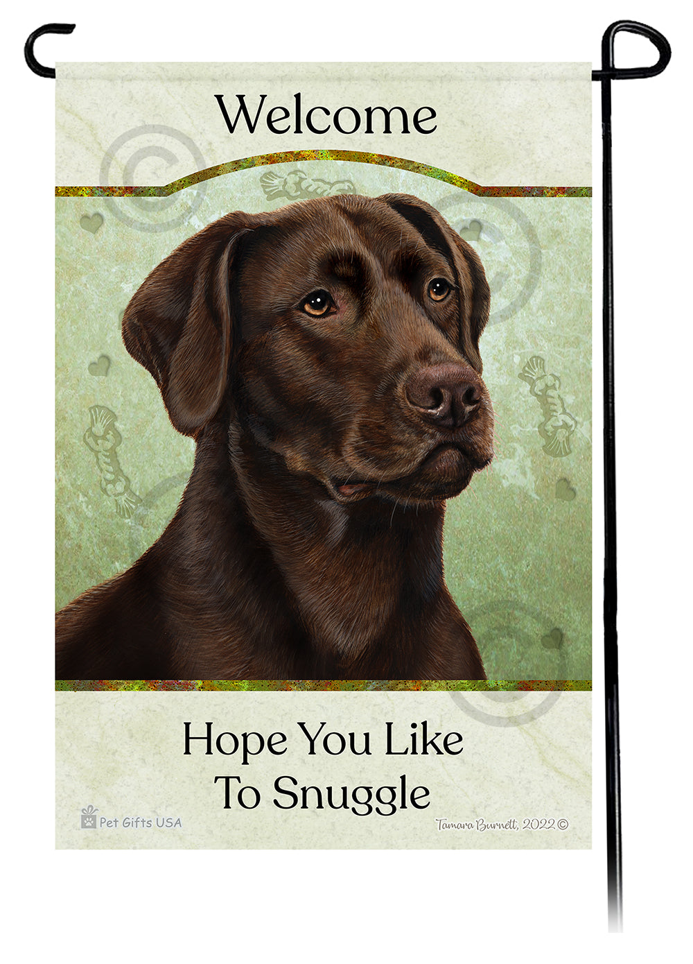 Labrador Retriever Hope You Like To Snuggle - Garden Flag