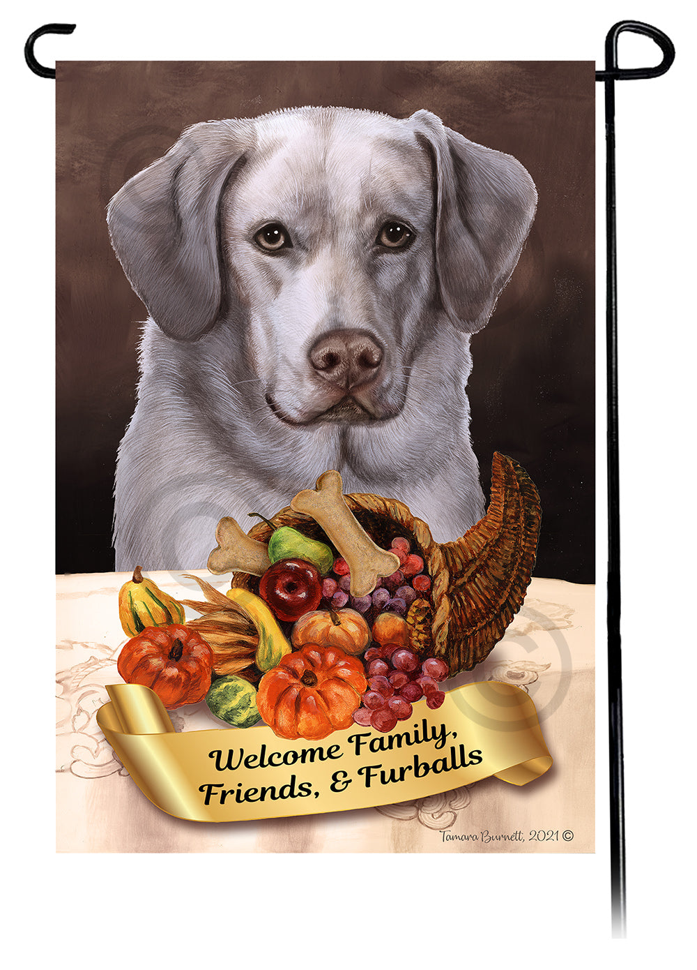 Labrador Retriever Thanksgiving - Garden Flag