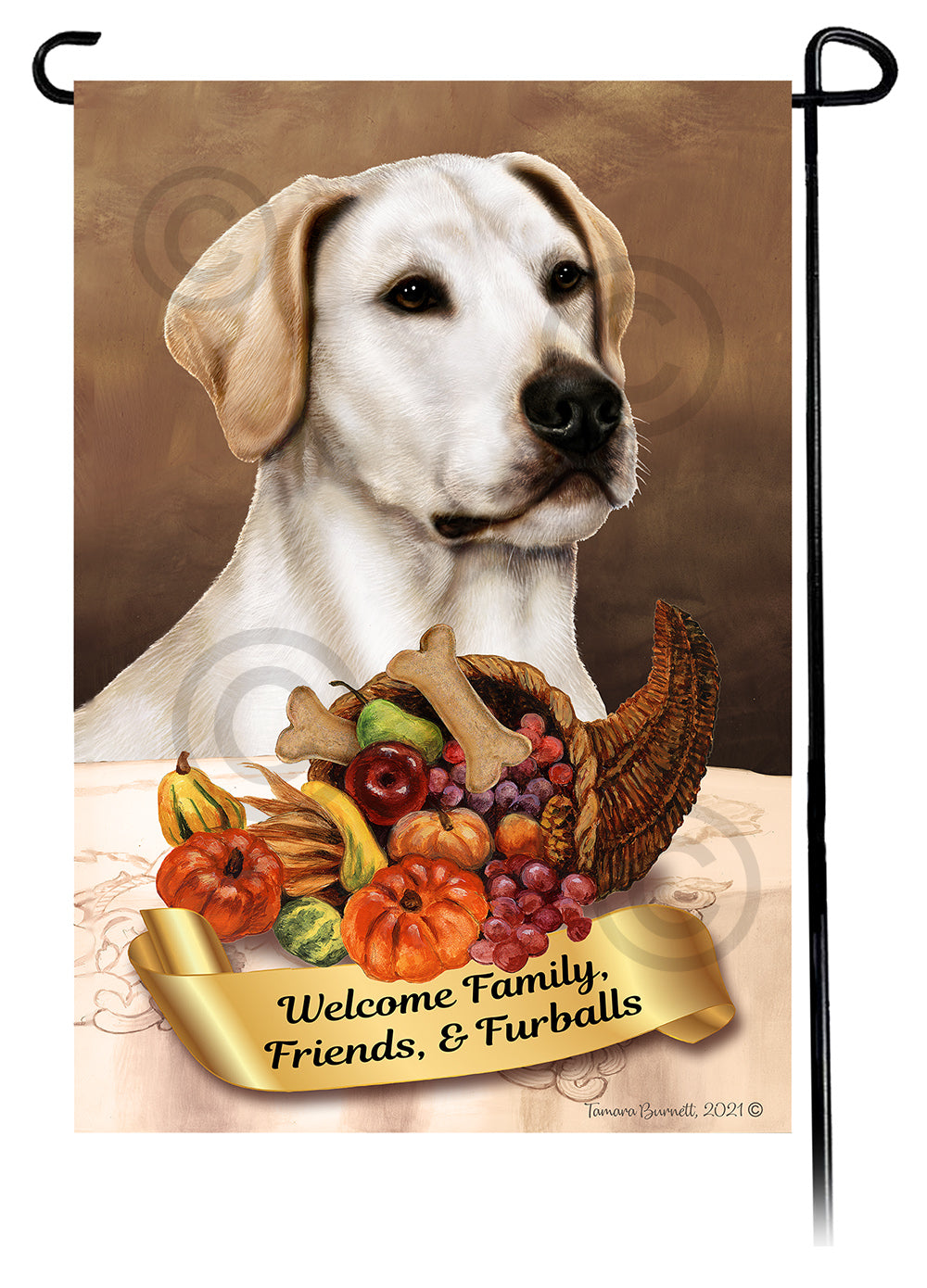 Labrador Retriever Thanksgiving - Garden Flag