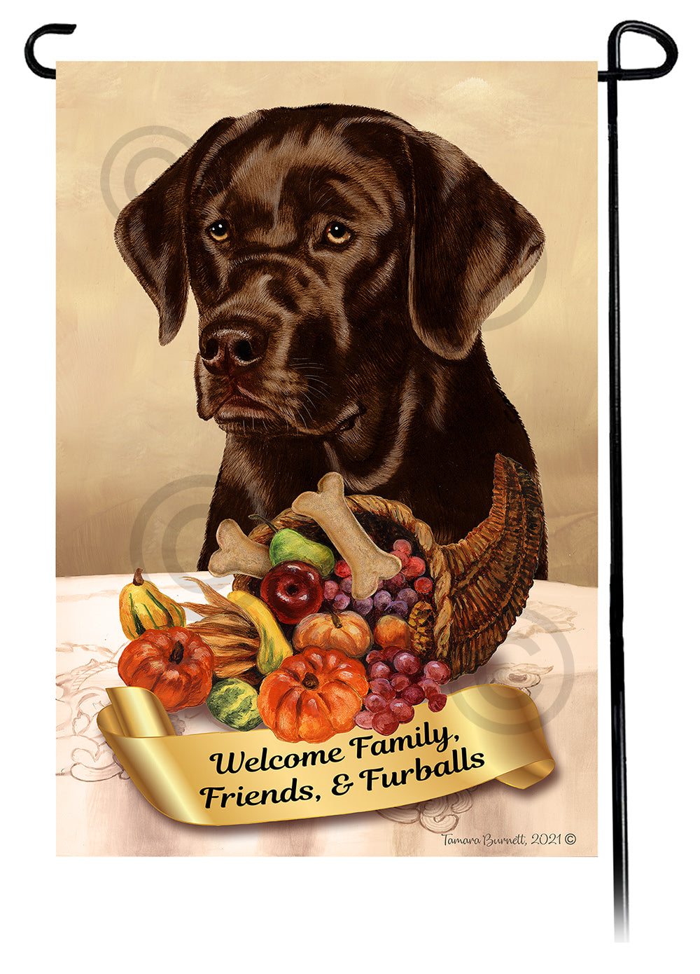 Labrador Retriever Thanksgiving - Garden Flag
