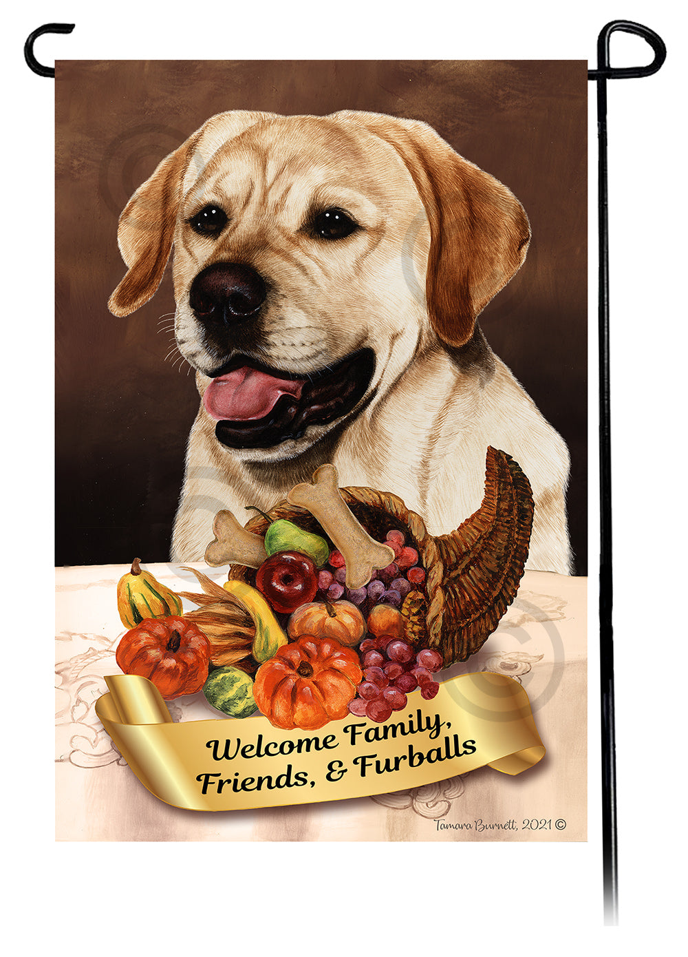 Labrador Retriever Thanksgiving - Garden Flag