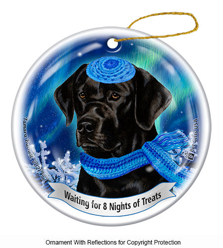 Labrador Black Hanukkah Ornament