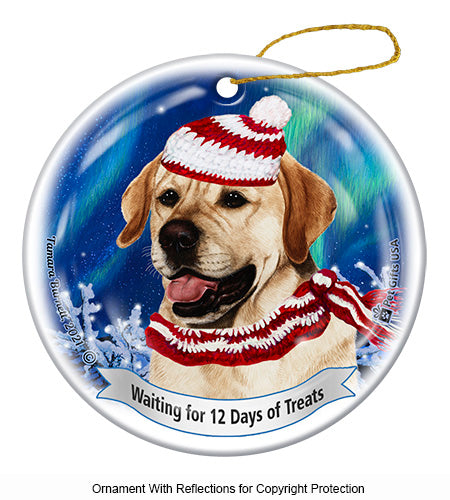 Labrador Yellow 12 Days of Treats Ornament