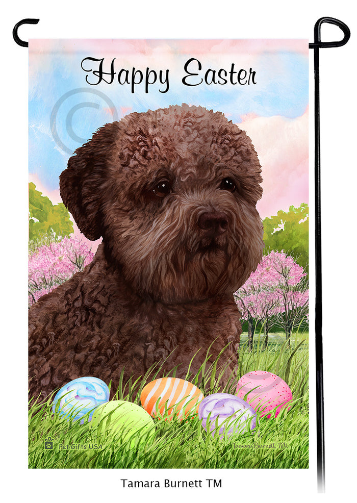 Lagotto Romagnolo Happy Easter Garden Flags