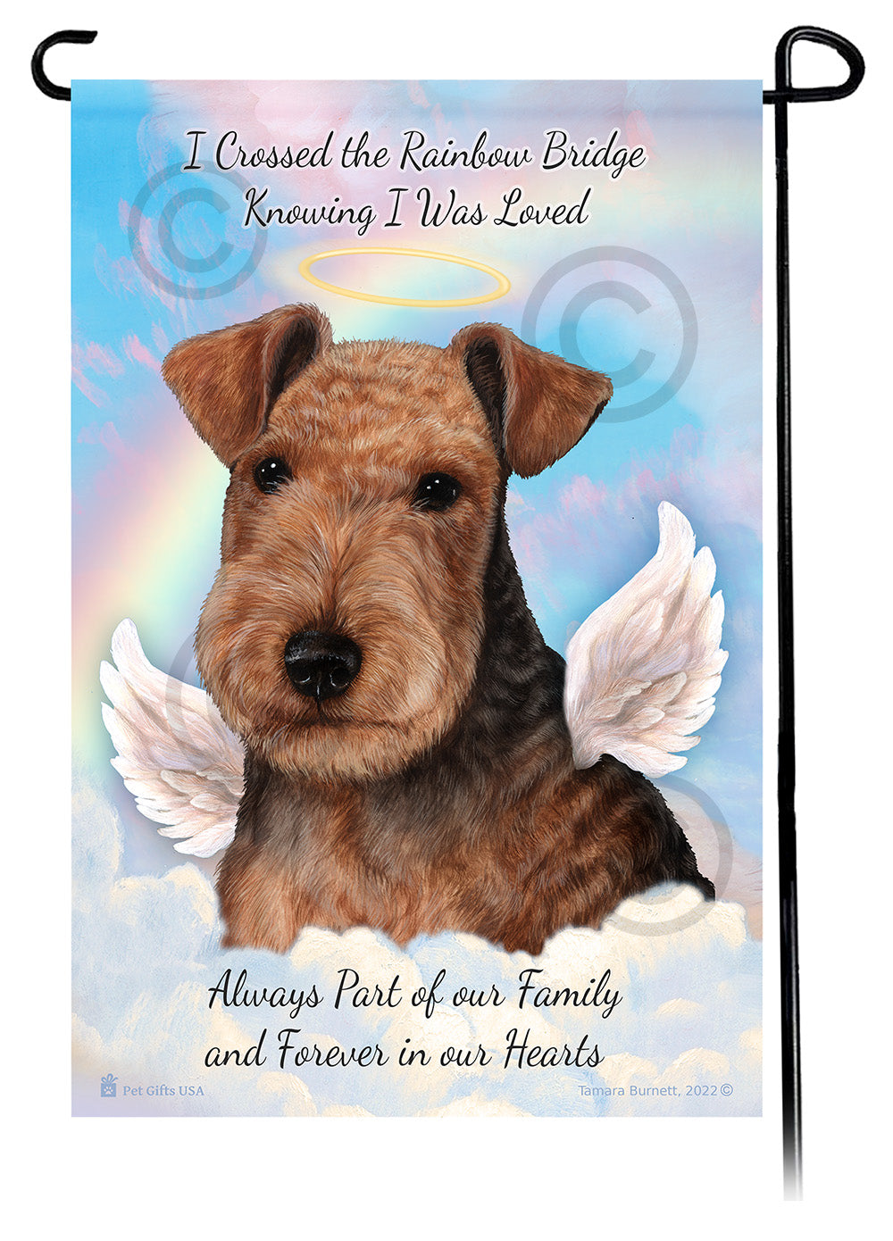 Lakeland Terrier Memorial Garden Flags