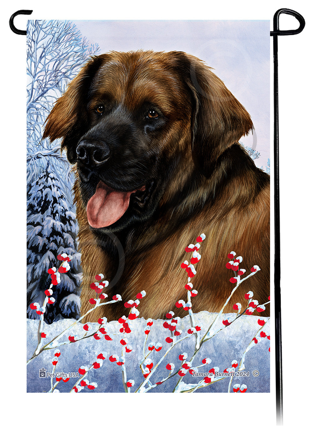 Leonberger Winterberries Garden Flags