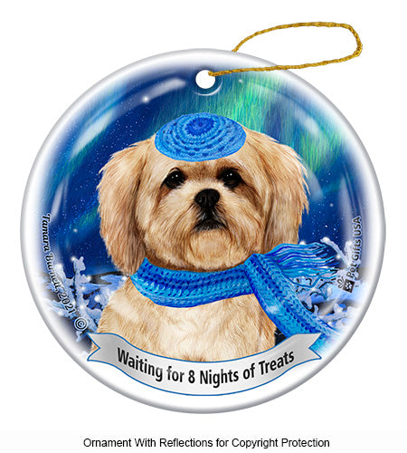 Lhasa Apso Hanukkah Ornament