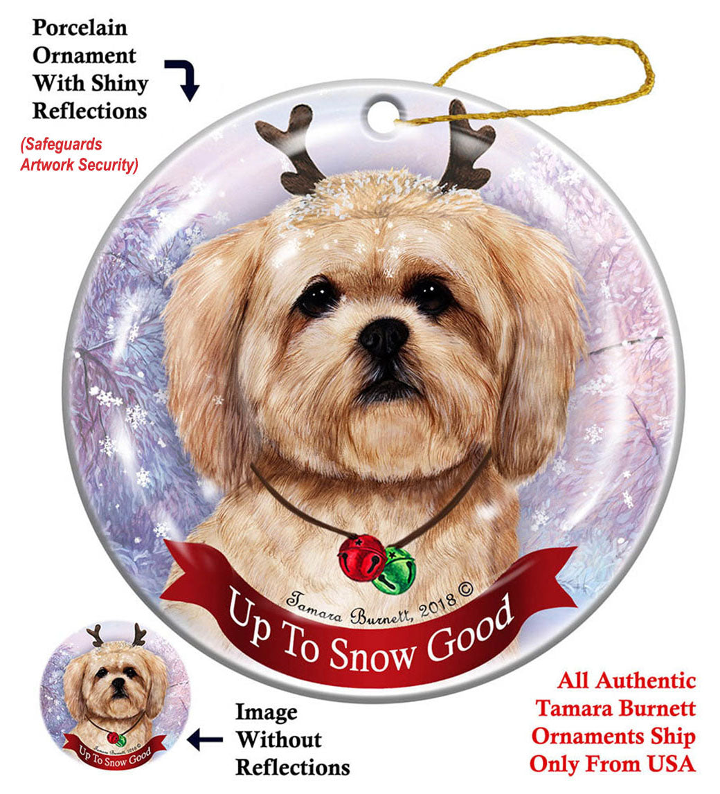 Lhasa Apso - Up To Snow Good Ornament