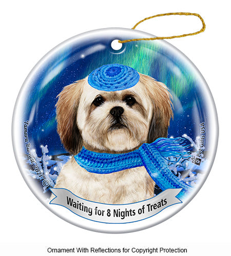 Lhasa Apso Cream Ornament
