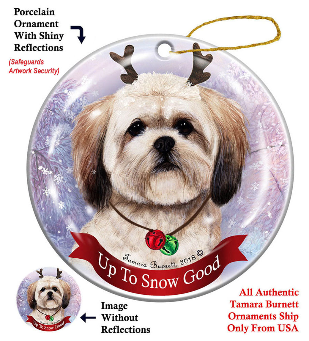 Lhasa Apso Cream Ornament