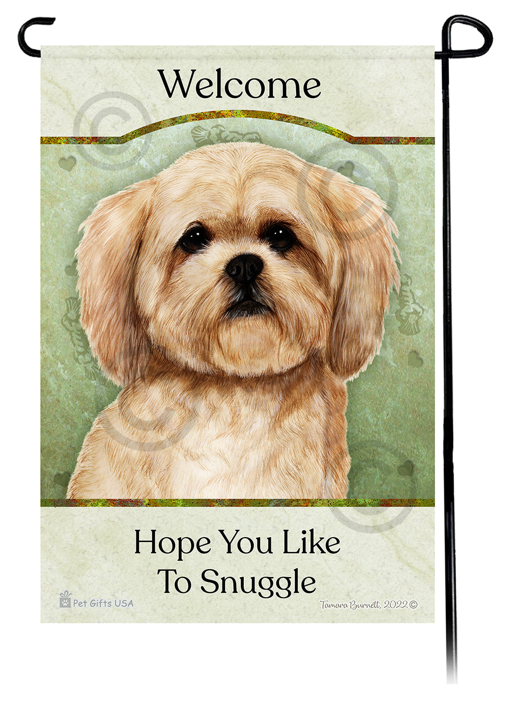 Lhasa Apso Hope You Like To Snuggle Garden Flags