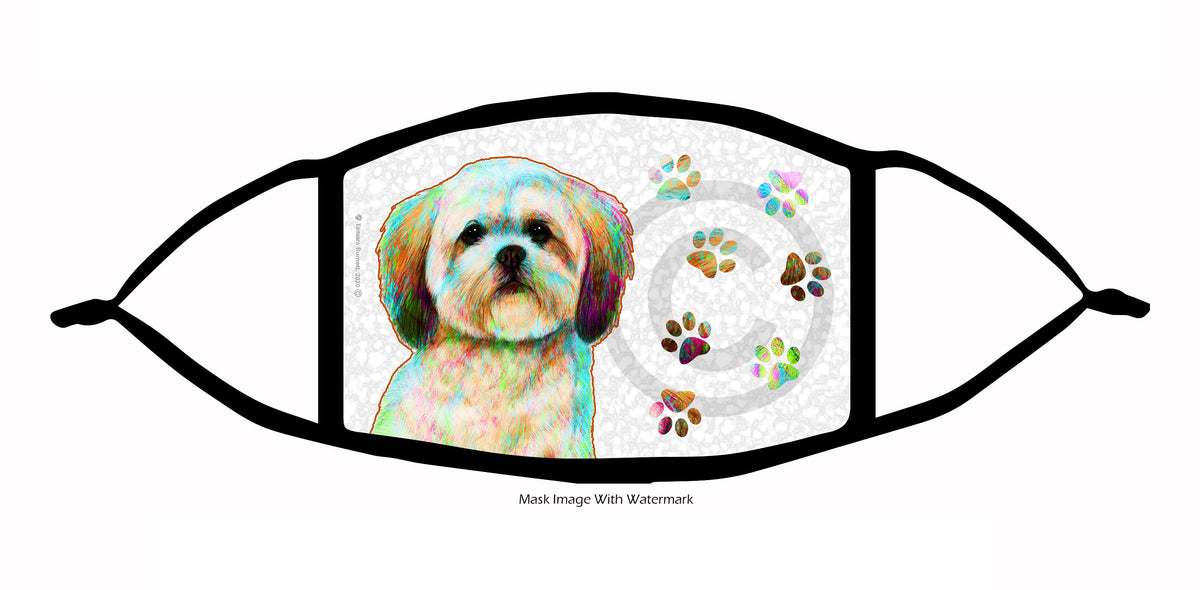 Lhasa Apso (Cream Sable) Face Mask