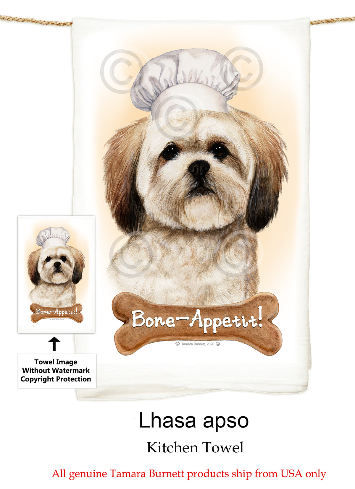 Lhasa Apso Flour Sack Towel