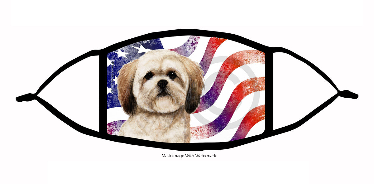 Lhasa Apso (Cream Sable) Face Mask