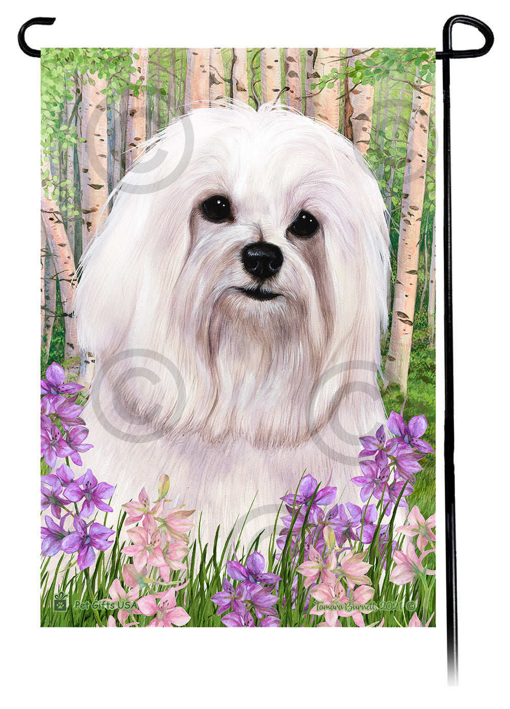 Maltese Spring Flowers Garden Flags