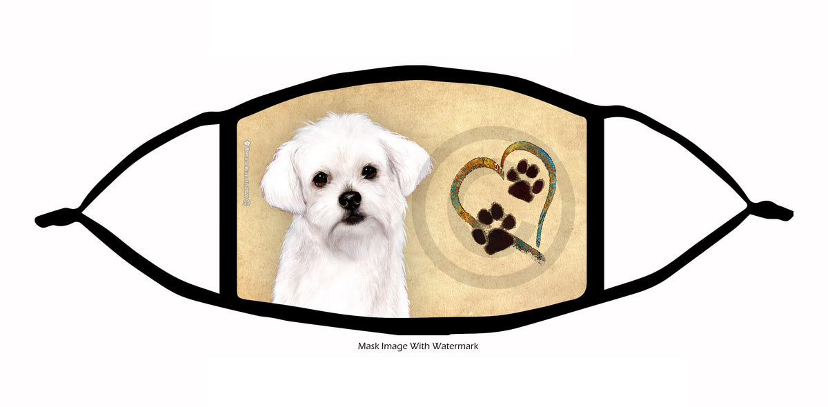 Maltese (Puppy) Face Mask