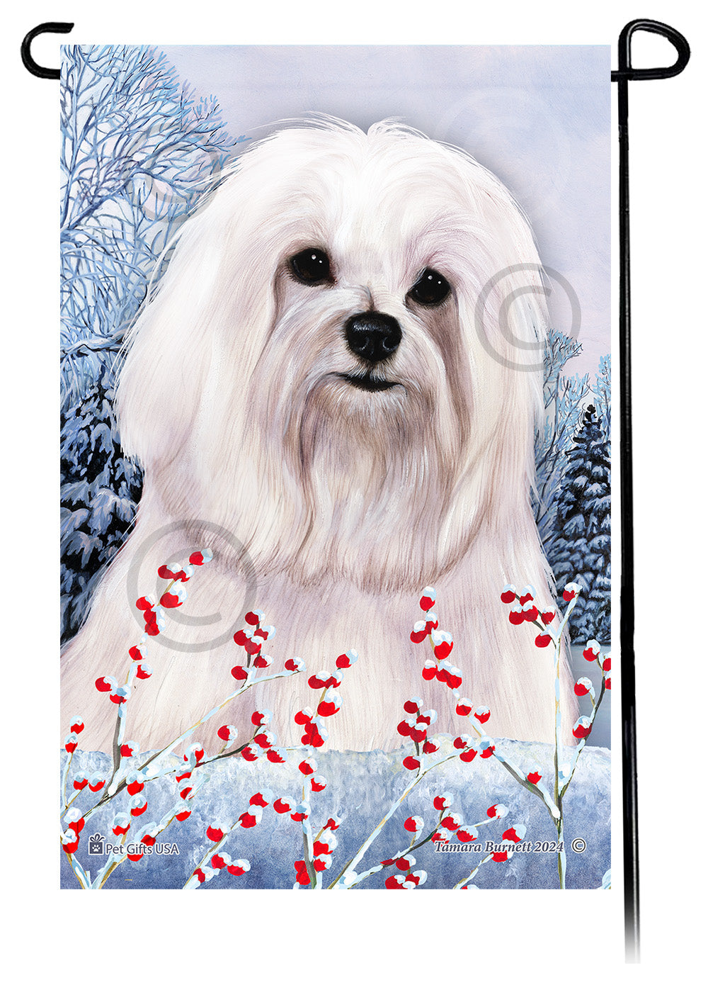 Maltese Winterberries - Garden Flag