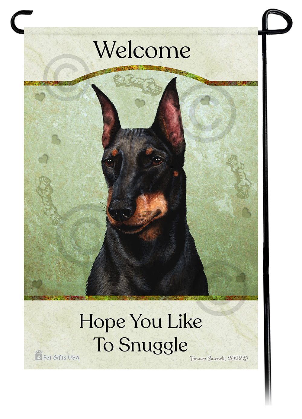 Manchester Terrier Hope You Like To Snuggle Garden Flags