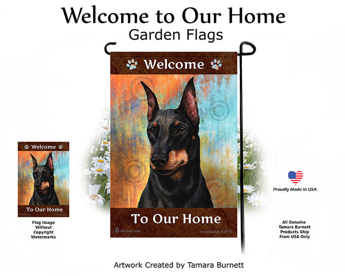Manchester Terrier Welcome To Our Home Garden Flags