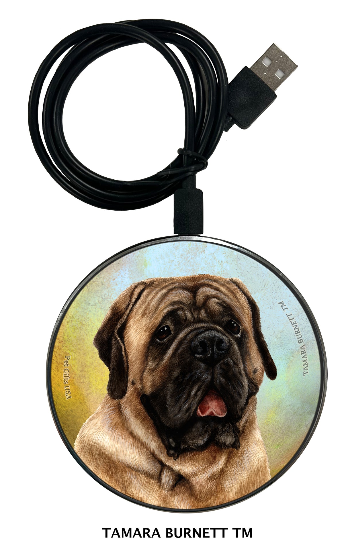 Mastiff Fawn Zoomies Wireless Charger