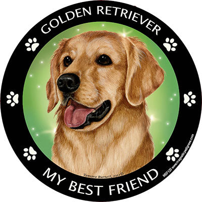 Golden Retriever My Best Friend Magnets