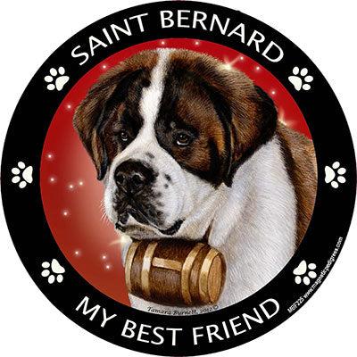 St Bernard My Best Friend Magnets