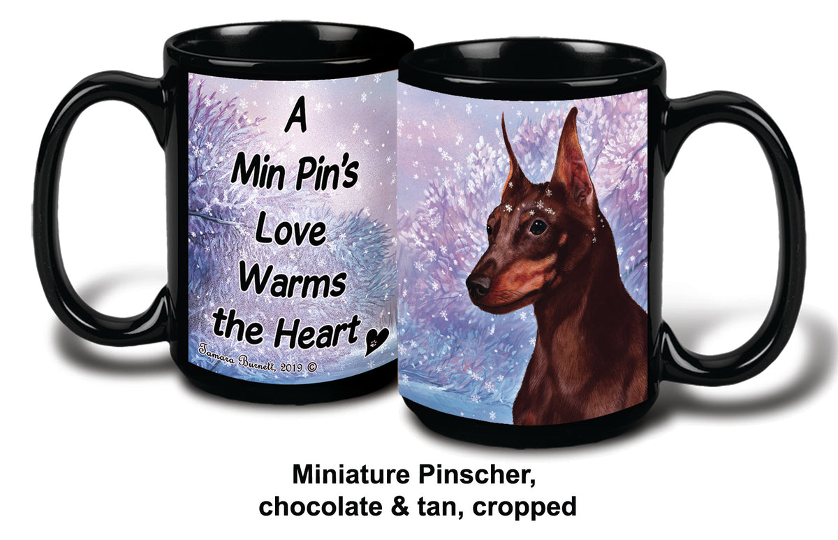 Min Pin Crop Choc Winter Mug 15 oz