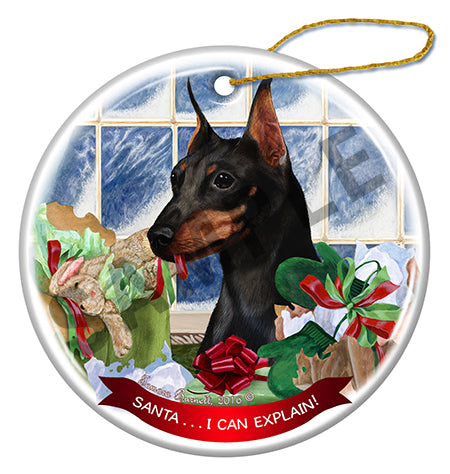 Min Pin - Santa I Can Explain Ornament