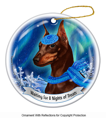 Min Pin Cropped Chocolate Ornament