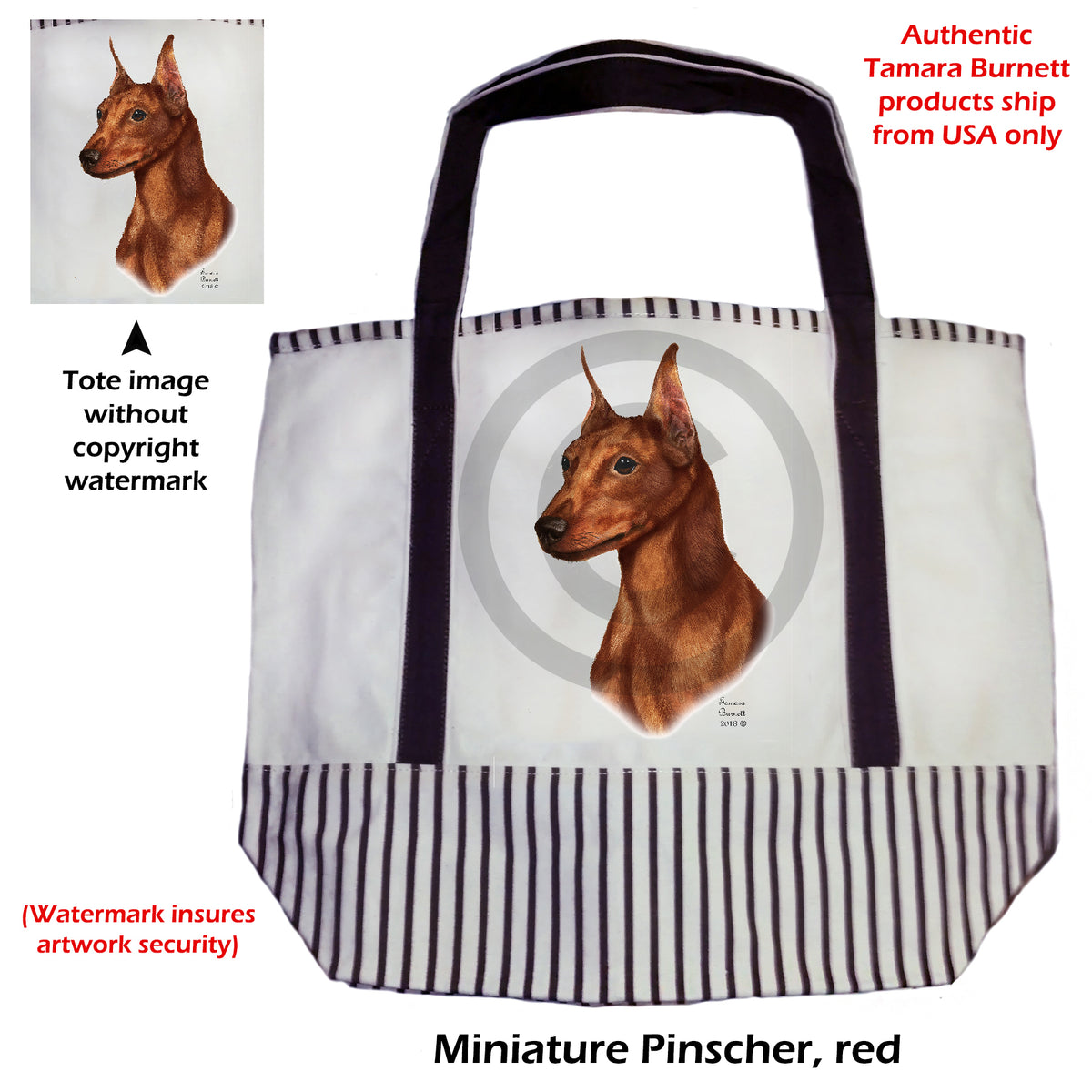 Miniature Pinscher - Tote Bag