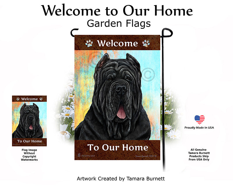 Mastiff Welcome To Our Home - Garden Flag