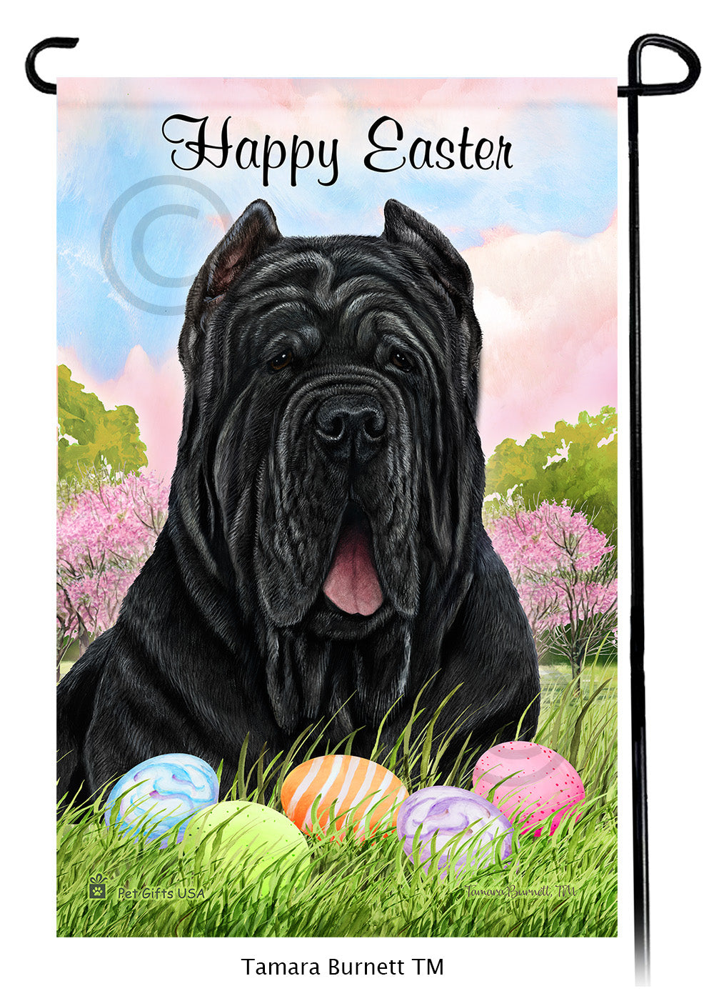 Mastiff Happy Easter - Garden Flag