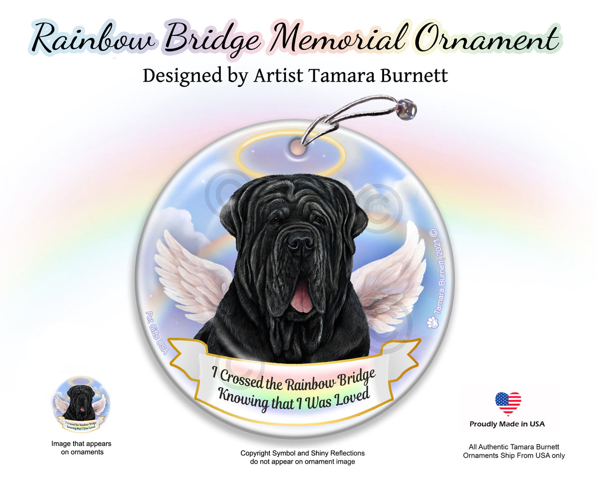 Neapolitan Mastiff Rainbow Bridge Memorial Ornament