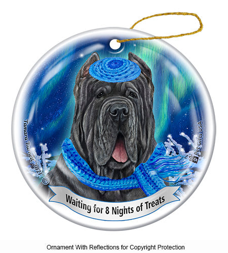 Neapolitan Mastiff Cropped Blue Ornament