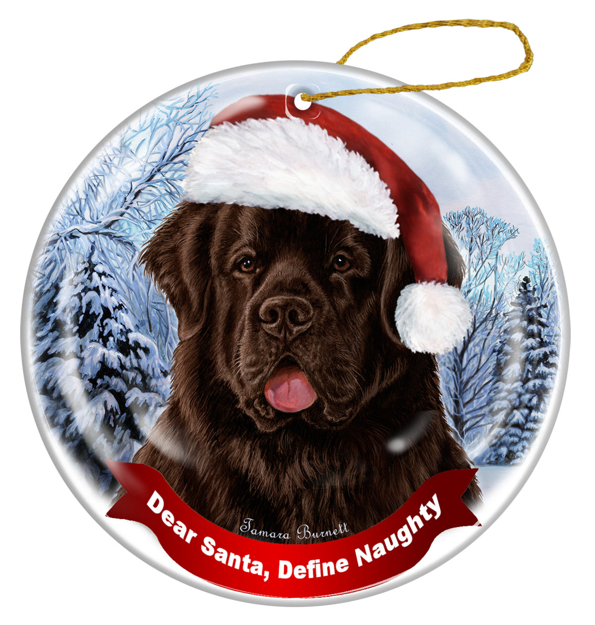 Newfoundland Chocolate Ornament