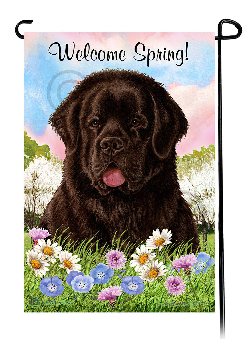 Newfoundland Welcome Spring - Garden Flag