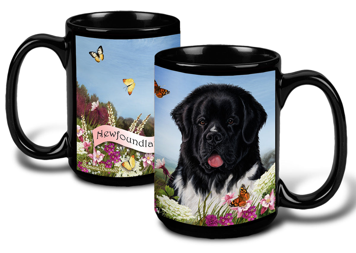 Newfoundland Landseer - Garden Party Fun Mug 15 oz